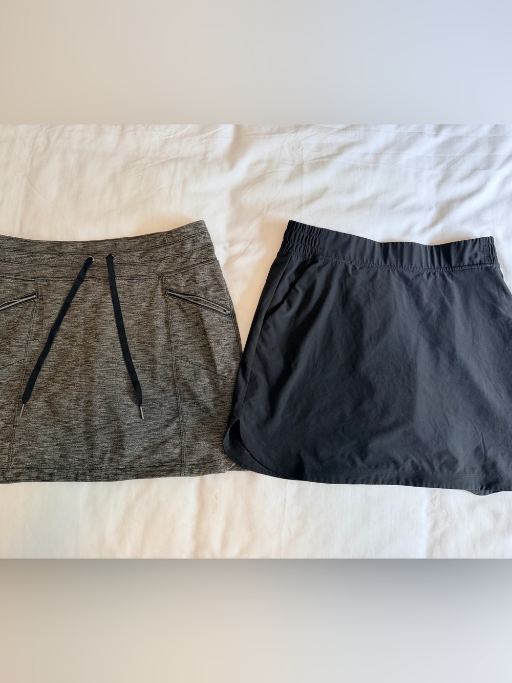 Bundle of 2 Women’s Active Skorts - Black and Heather Gray